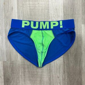 Pump Brief Underwear Royal Blue and Green Lightly Used XL